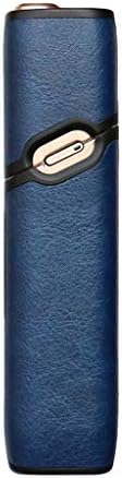 GMSP Portable Anti-Fall PU Leather Carrying Pouch Protective Cover Case Bag Compatible with iQOS 3.0 Multi Electronic Cigarette Vape Accessories (Blue)