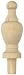 Platte River 801707, Wood Specialties, Spindles & Finials, 2-7/8" Birch Finials