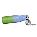 Amplim Triple Wall Vacuum Insulated Stainless Steel Sports Water Bottle. Ice Cold for 48 Hours! FDA Approved Food-Grade Materials, BPA Free, Eco-Friendly Travel Flask. 17 oz Green Blue