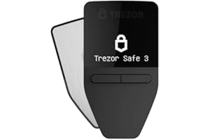 Trezor Safe 3 - Passphrase & Secure Element Protected Crypto Hardware Wallet - Buy, Store, Manage Digital Assets Simply and Safely (Stellar Silver)