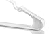 Neaties Notched Plastic Hangers Bulk Made in USA (15 to 100 Pack Available or Hangers 30 Pack) Strong Clothes Hangers Space Saving|Heavy Duty Plastic Coat Clothing Hanger Laundry Room (White 30 Pack)