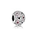 Pandora Silver Bead Sparkling Mickey Hearts Disney Cz Charm 791457cz