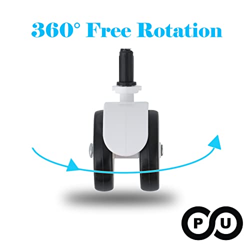 BAYWYI Baby Walker Wheels Replacement, Set of 4, Baby Walker