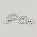 2pcs Adabele Authentic 925 Sterling Silver 11mm Raindrop Lobster Claw Trigger Clasps Hypoallergenic Nickel Free for DIY Jewelry Making SS22
