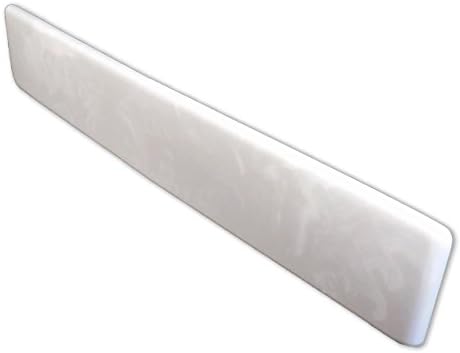 Imperial VR101W Right Hand Side Splash for Bathroom Vanity Top, White on White Gloss Finish, 19-Inch