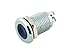 Alpinetech 12mm Blue 12V LED Metal Indicator Pilot Custom Dash Light Lamp