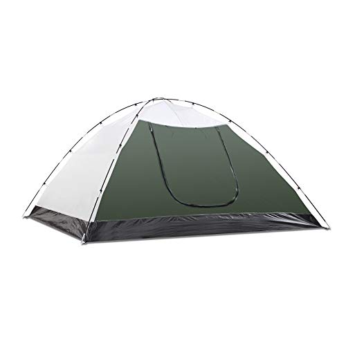 SEMOO Camping Tent, Double Layer Lightweight Traveling 3-4 Person 4-Season Tent with Carry Bag