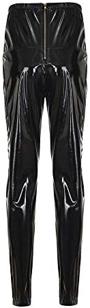 HOMEBABY LeggingsHOMEBABY Women High Waist Faux Leather Leggings Push Up Casual Wild Solid Slim Fit Trousers Support Pencil Pants Club Party Skinny Shiny Pants