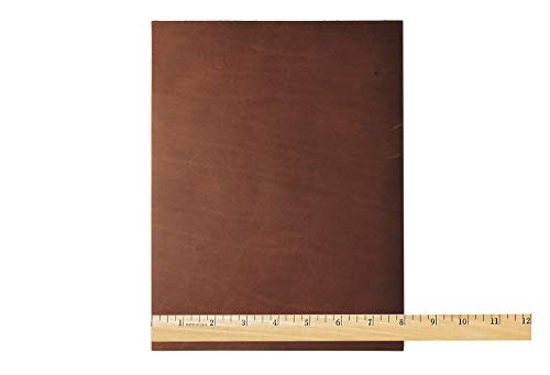 Realeather Triumph Cowhide Leather Sheet for Crafting, 5-6oz, Tan
