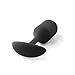 b-Vibe Snug Plug 2, Weighted Silicone Butt Plug, Beginner Anal Plugs - Sex Toys for Adults, 114g (Black)