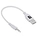 INSTEN Premium White USB Data Sync/Charging Adapter Adaptor Cable Compatible with Apple 2nd Generation Shuffle (Charger Cable Compatible with iPod Shuffle 2nd Gen 2 2G ONLY)