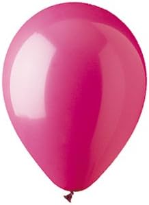 Hot Rose Pink 5" Decorator Quality Latex Balloons in a Bulk 100 Pack