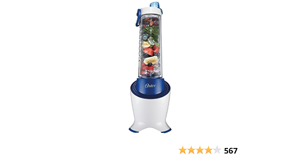 Amazon.com: Oster BLSTPB2-WBL MyBlend Pro Series Personal Blender with  Condensation Free Bottle, Travel Clip and 4 Reusable Straws, Blue: Home \u0026  Kitchen