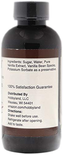 Hobbyland Madagascar Bourbon Vanilla Bean Paste Extract (4 Fl Oz) Medium Viscosity In-between Paste and Extract