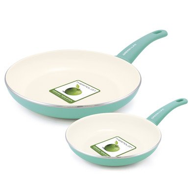 Soft Grip 2-Piece Ceramic Non-Stick Frying Pan Set