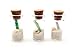 Guaishou DIY Arts and Crafts Kit for Kids Wishing Bottles Art Glass Bottles with Cork Colorful Rainbow Sand Sea Shells Mixed Beach Seashells
