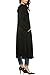Meaneor Women's Long Sleeve Waterfall Hoodies Open Front Maxi Cardigan Sweater Black XXL