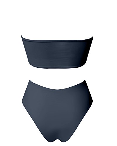 3 OMKAGI+Bandeau+Swimsuits+Shoulder+Bathing