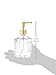 Circleware Vintage Gold Hobnail Dispenser Bottle Pumps in Metal Caddy 3-Piece Set of Home Bathroom Accessories, Farmhouse Decor for Essential Oils, Lotions, Liquid Soaps, 17.5 oz, Clear