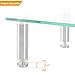 5Rcom Computer Monitor Stand Clear Tempered Glass Laptop Riser,Multi Desktop Stand with Height Adjustable Legs for Flat Screen LCD LED TV, Laptop/Notebookthumb 4