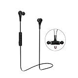 allimity Wireless Bluetooth Magnetic Sports Headphones Noise Canceling In Ear Earbuds for iPhone iPad Android Smartphones Tablets and More(Black)