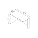 Bush Business Furniture Series C Collection 48W Return Bridge in Mahogany