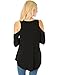 Lyss Loo Women's In Good Company Cold Shoulder Long Sleeve Shirt Top