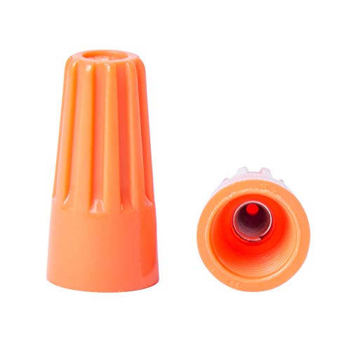 Gardner Bender 10-003 WireGard Screw-On Wire Connectors, 22-14 AWG, Electrical Wire Nut, 100 pk, Orange