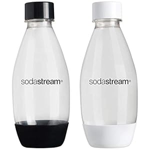 SodaStream 3000047 flessen, PET, 0,5 l, wit/zwart, 2 stuks
