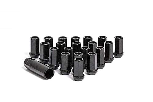 RPC CPR CLOSE ENDED STEEL 17HEX WHEELRACING LUG NUTS BLACK 12X1.5 KEY