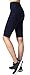 Neonysweets Womens Active Workout Tights Yoga Short Cotton Half Tights Dark Blue M