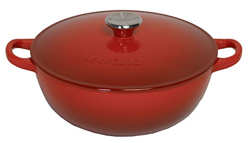 Le Creuset L2574-2667 Cast Iron Soup Pot, 4.5 quart, Cerise