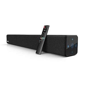 Bestisan 2.1 Channel 100Watt Sound bar, Soundbar with Built in Subwoofer Bluetooth 5.1 Surround Sound Systems (32Inches…