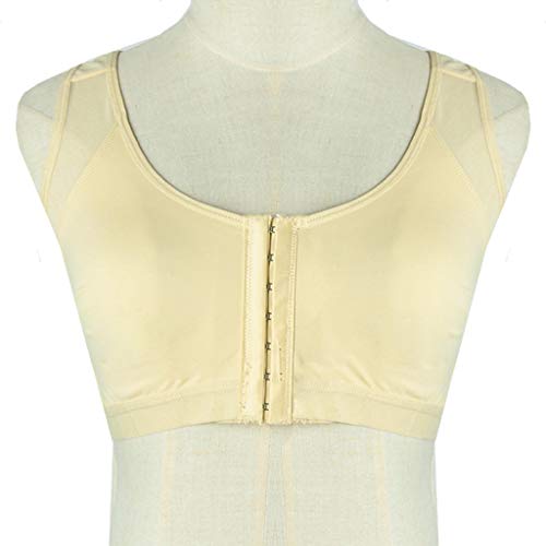 BiuBuy Women\'s Sports Bra Yoga Bra Full Support Activewear Bras Comfortable Women Lift Up Bra (Khaki, L)