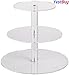 YestBuy 3 Tiers Round Party Wedding Birthday Clear Tree Tower Acrylic Cupcake Stand (8.7 Inches)