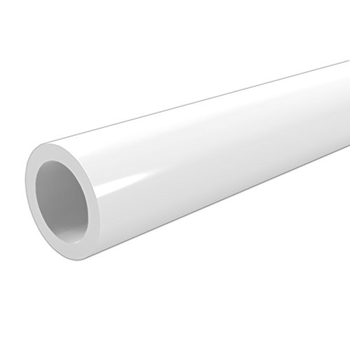 FORMUFIT P012FGP-WH-5 Schedule 40 PVC Pipe, Furniture Grade, 5', 1/2