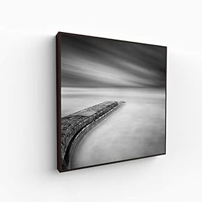 Canvas Wall Art for Living Room, Bedroom Monochrome Building Framed Canvas Prints for Home Decoration Ready to Hang - 16x16 inches