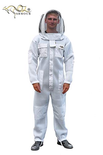OZ ARMOUR Beekeeping Suit Ventilated Air Mesh with Fencing & Round Brim Hat (8X-Large)