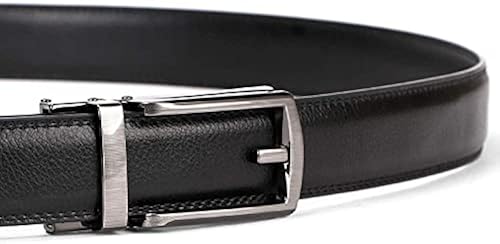 WERFORU Leather Ratchet Dress Belt for Men Perfect Fit Waist Size