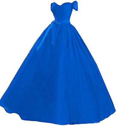Stillluxury Tulle Off Shoulder Long Evening Gowns Weddings Plus Size Formal Dresses Women Prom EV4