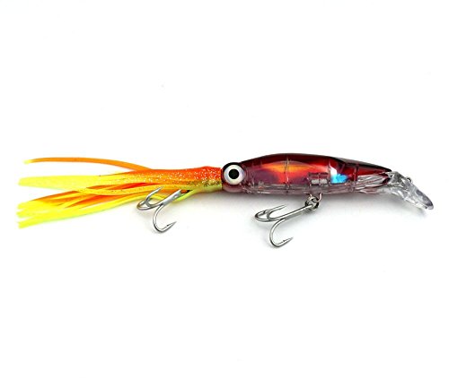 Aomeiter-Squid-Skirts-Hard-Fishing-Lures-Lifelike-Swimbait-Octopus-Bait-with-2-Treble-Minnow-Hooks14-OZ51-IN-Pack-of-6