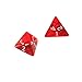 Yiotfandoll 5PCS Polyhedral Dice 20mm D4 for Dungeons and Dragons DND RPG MTG Dice Table Games Red with Black Bag