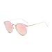 VeBrellen Plastic Frame Unisex Sunglasses Polarized TAC Mirrored Colorful Lens Driving Glasses UV400 (Pink Frame With Pink Lens, 54)