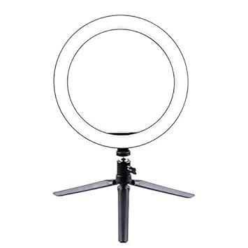 Fotografie Make Up Spiegel Led Selfie Licht 260mm Dimmbar Machen Up Kamera Telefon Lampe Mit Tischstativen Amazon De Beauty