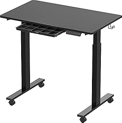 SHW Electric Height Adjustable Mobile Rolling