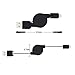 Micro USB Cable, Retractable Cable, MaxMall 2 Pack High Speed [2.5 FT] USB 2.0 A Male to Micro B Data Sync & Charger Cable for Android, Samsung S7 Edge, S6 Edge, HTC, LG, Sony, Nokia and More