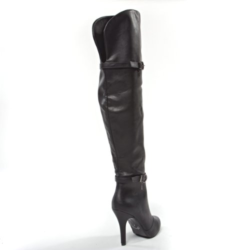 Forever Womens FOCUS35 Round Toe High Heel Stiletto Boots Shoes Buy