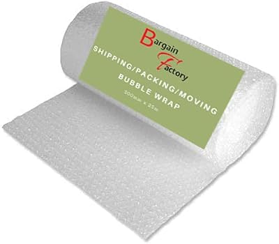 Bargain Factory Extra Large Bubble Wrap Roll 500mm x 25m 3/16" Bubbles