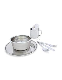 Mochilero de acero inoxidable ligero 1 persona Set