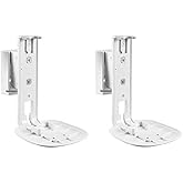 ynVISION.DESIGN Adjustable Wall Mount Bracket Compatible with Sonos One, One SL, and Play:1 Speaker | 2 Pack | (White)
